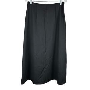 Eileen Fisher Lightweight Ponte A-Line Skirt Black SAMPLE PIECE Women's Sz S NWT